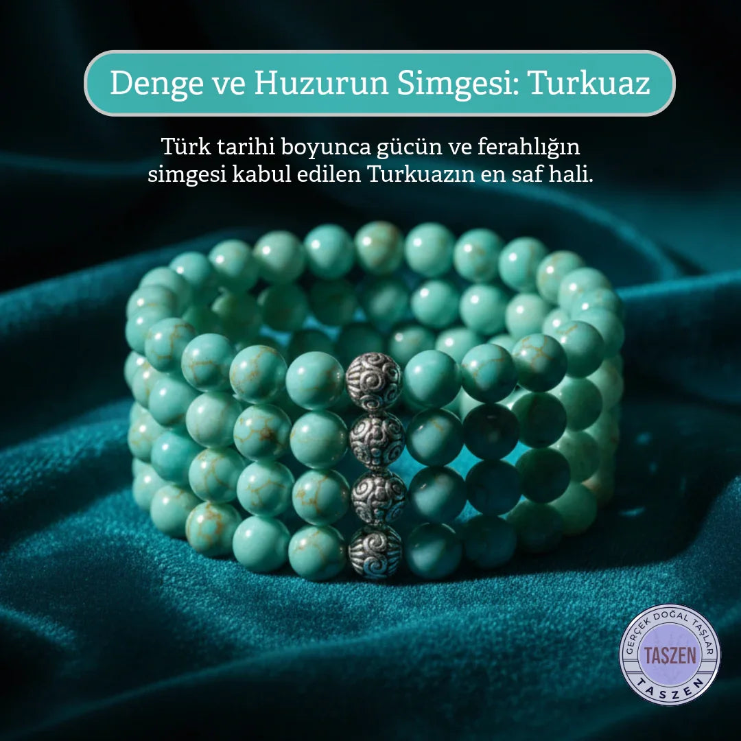 Firuze bileklik bilekte kullanım görseli