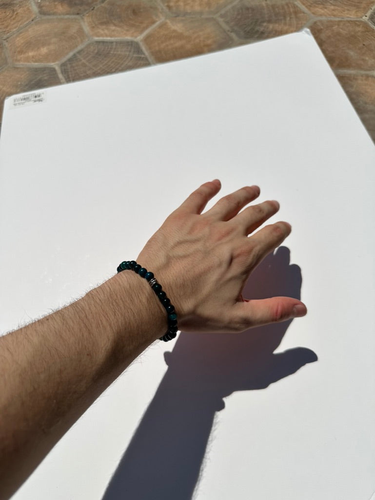 Apatit Doğal Taş El Yapımı Bileklik 6mm