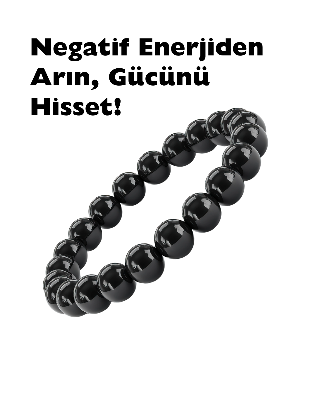 Oniks doğal taş bileklik – siyah taşlardan güç ve koruma enerjisi sunan bileklik