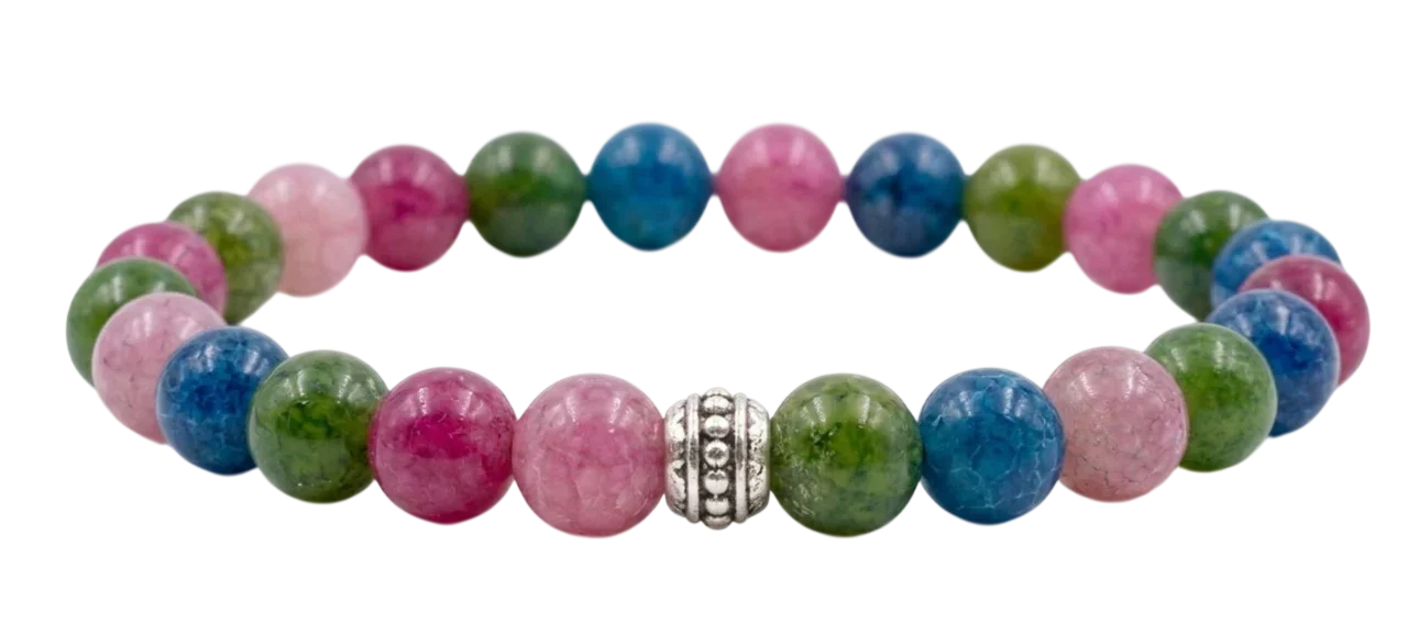 Bol renkli doğal taş bileklikleri – çok renkli el yapımı doğal taş bileklik koleksiyonu