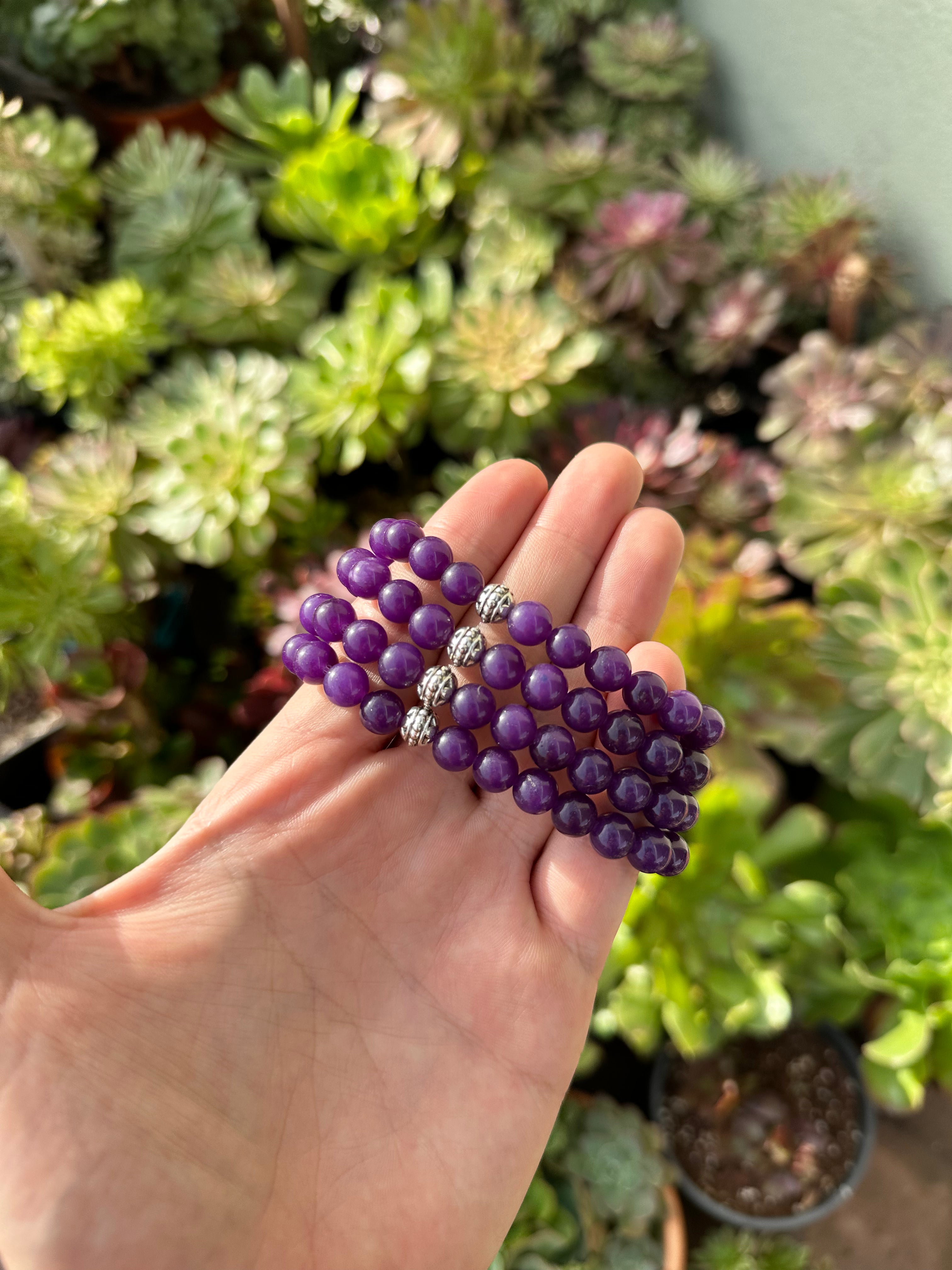 Ametist Doğal Taş Bileklik